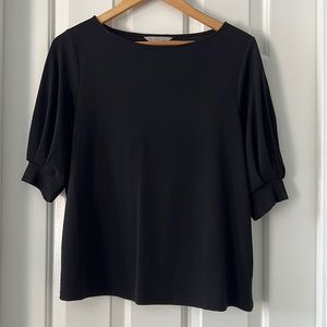 Black Boatneck Blouse